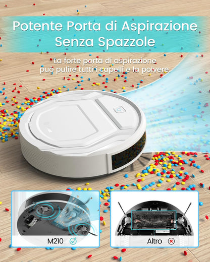 LEFANT Robot Aspirapolvere Forte Aspirazione,WiFi/App/Alexa,Pro