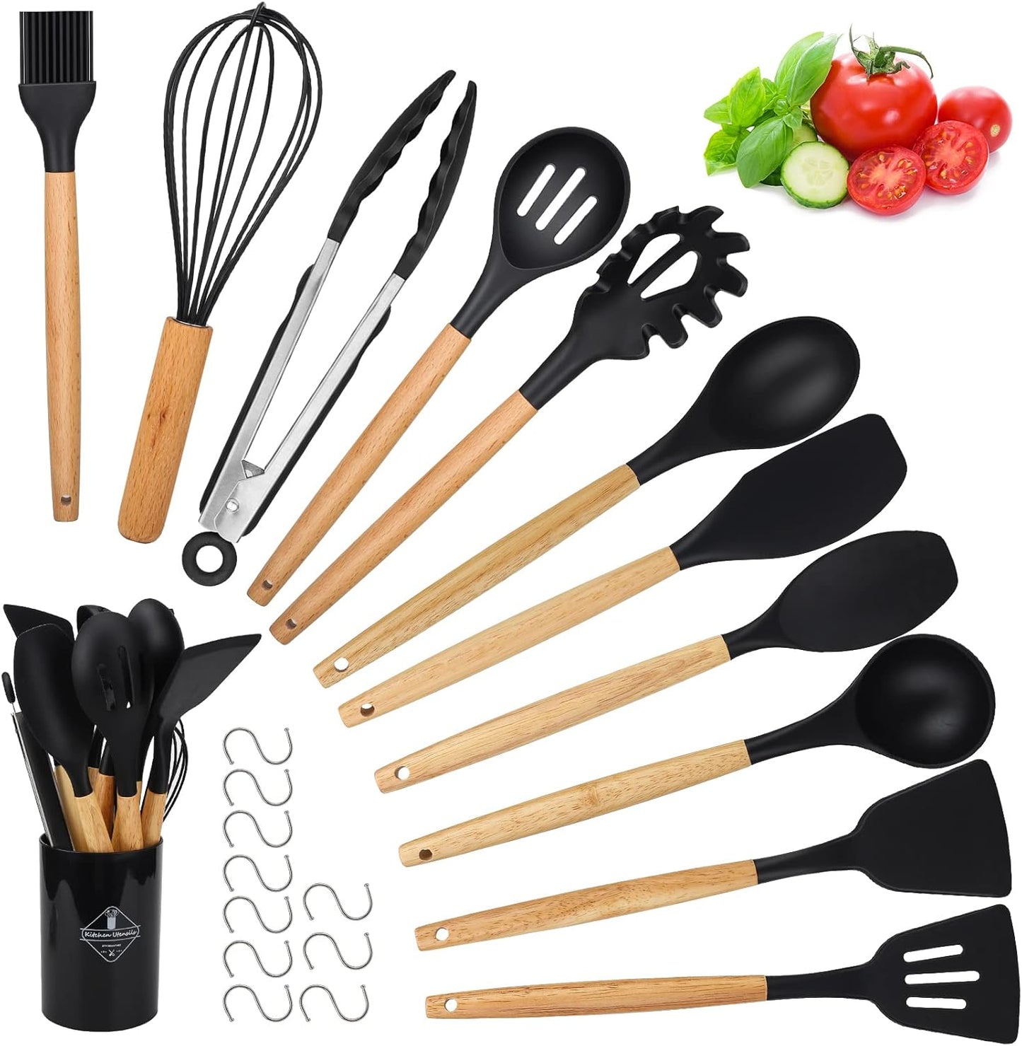 12 Pezzi Utensili Cucina Silicone