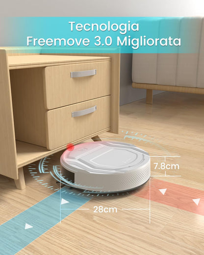 LEFANT Robot Aspirapolvere Forte Aspirazione,WiFi/App/Alexa,Pro